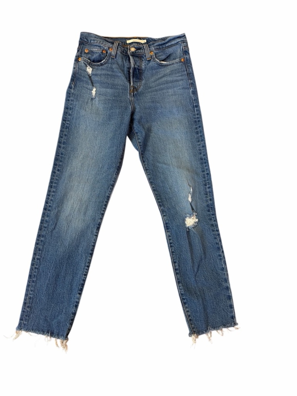 Levi's Wedgie Jeans, Straight Leg High Rise Button  Fly Womens SIze 26